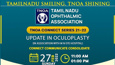 TNOA CONNECT SERIES - UPDATE IN OCULOPLASTY