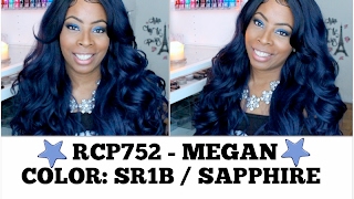 Mane Concept | RCP752 MEGAN Lace Front Wig | Color: SR1B / SAPPHIRE screenshot 2