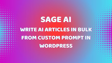 Write AI Articles in Bulk from Custom Prompt in WordPress