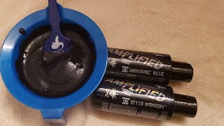 Dyeing my hair Manic Panic- After Midnight mixed with Shocking Blue