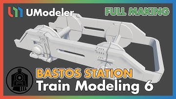 3D Modeling in Unity - Full Making Video of Modeling & Unwrapping Train modeling 6 in Bastos Station