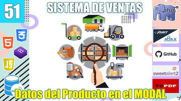 51 Cargar DATOS DE PRODUCTO en el MODAL del Sistema de Ventas con (PHP y MySql)FullStack