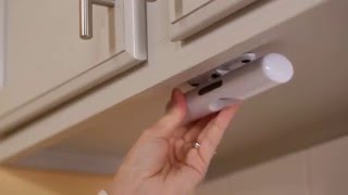 Make over your kitchen lighting with easy under cabinet lighting. See how to add two different types of undercabinet lighting.