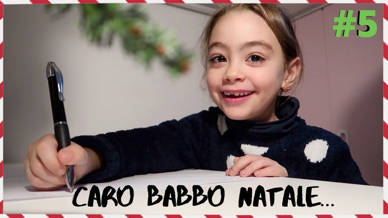 LARA SCRIVE LA SUA PRIMA LETTERA A BABBO NATALE / vlogmas chiara paradisi