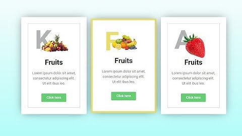 Elementor Fruit Card Hover Effect | WordPress Elementor Pro Tutorial | Elementor Tricks