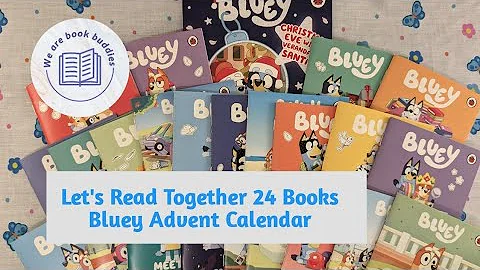 Let's read together all 24 books from the Bluey Advent Calendar. Read along and colouring fun.
