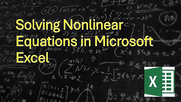 Solving Nonlinear Equation in Microsoft Excel || Goal Seek
