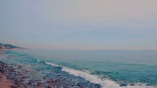 Latigo  blue water HIDDEN MALIBU  beach Aerial DRONE 4k