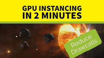 Unity3D - 2 Minute Tips - Use GPU Instancing to reduce drawcalls when batching won