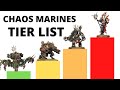 Chaos Space Marines Units Tier List - the Best and Strongest of the Codex!