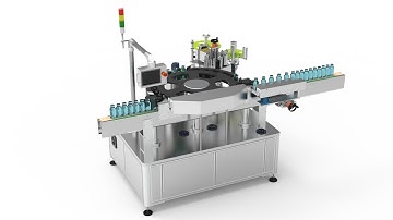SKILT Auto high speed rotary way round bottle labeling machine