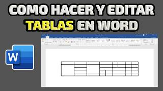 Hacer TABLAS en WORD (Cómo Insertar y Editar una Tabla o Cuadros)