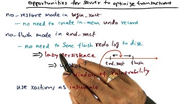 Transaction Optimizations - Georgia Tech - Advanced Operating Systems
