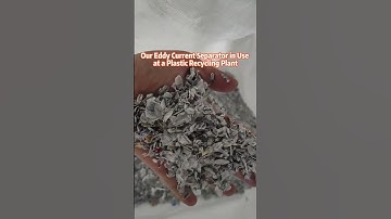 Our Eddy Current Separator in Use at a Plastic Recycling Plant