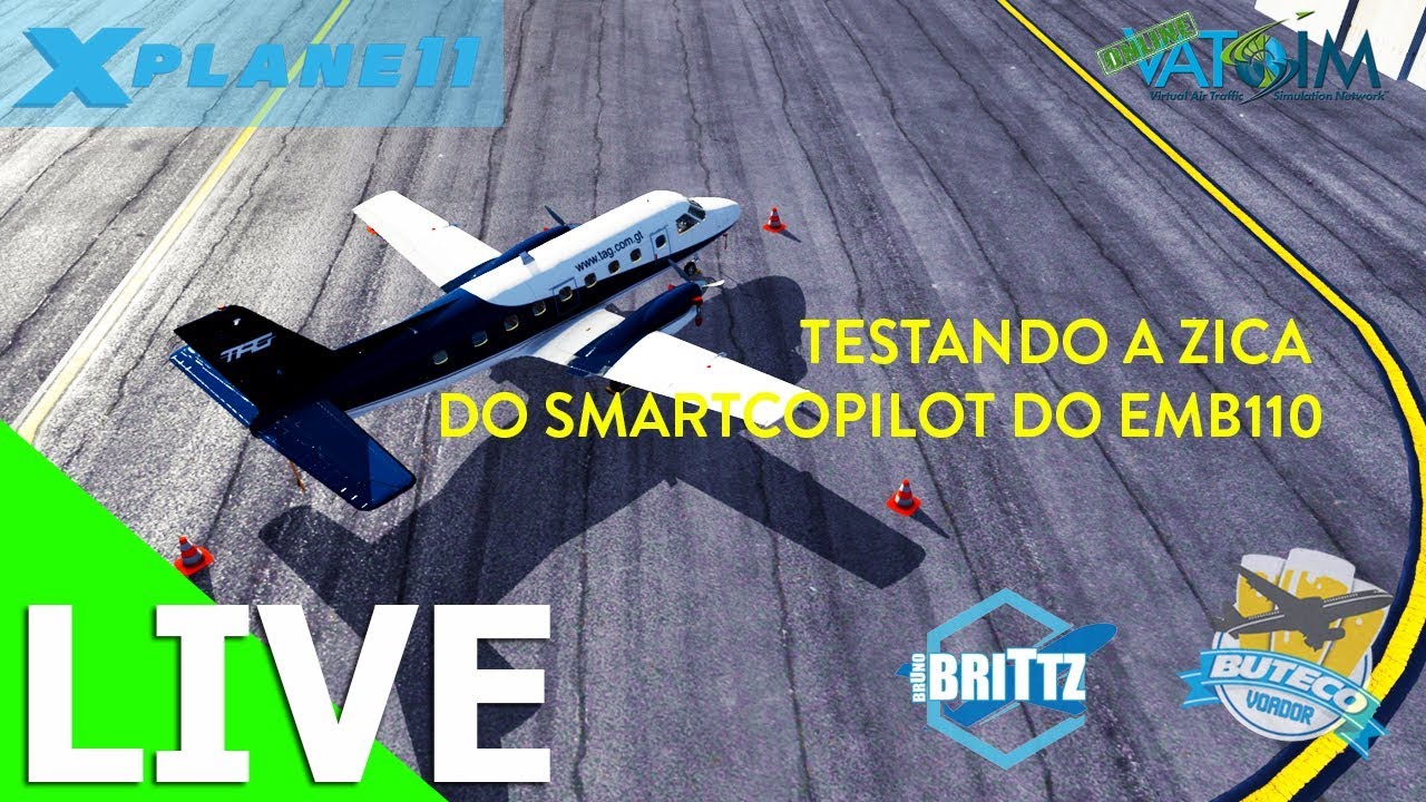 [LIVE] - TESTANDO SMARTCOPILOT DO EMBRAER 110 - YouTube