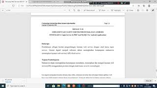 Implementasi Client Server PHP (MySQL) dan Android