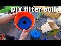 Simple DIY 5 gallon bucket pond filter (pond filter build)