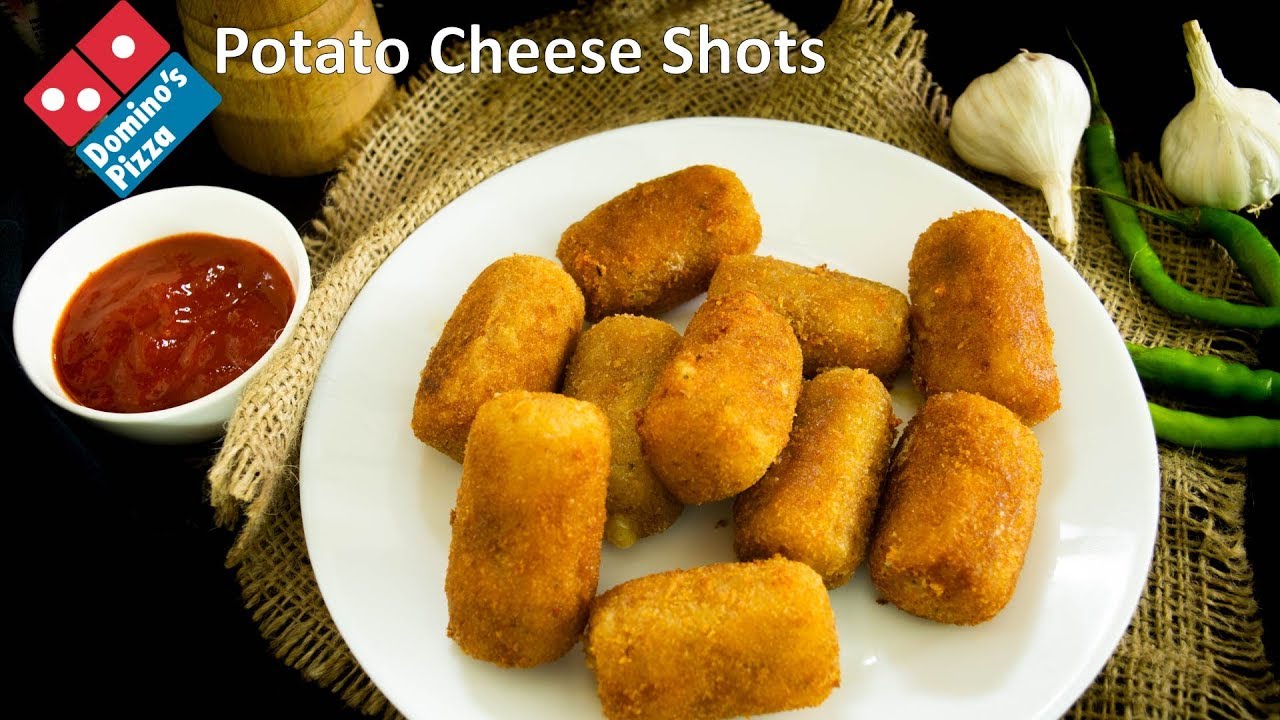 Make Potato Cheese Shots like Domino's Pizza at Home Easy Potato