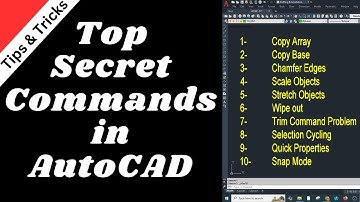 Top Secret Commands for fast working in AutoCAD | Kons3pt Design Studio