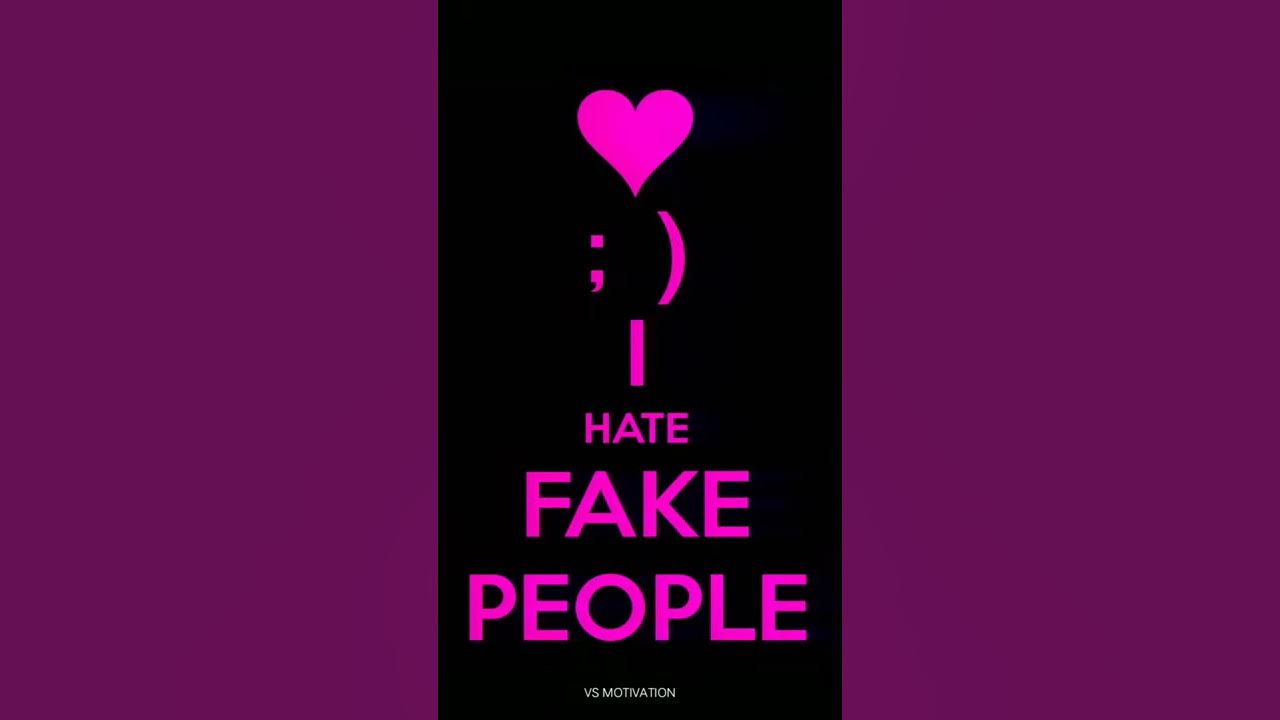 VSmotivation #fake_people fake people whatsapp status - YouTube
