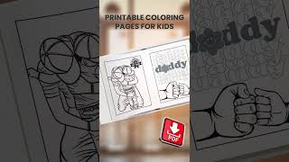 Father's Day coloring pages| coloringpages| coloringforkids| printables