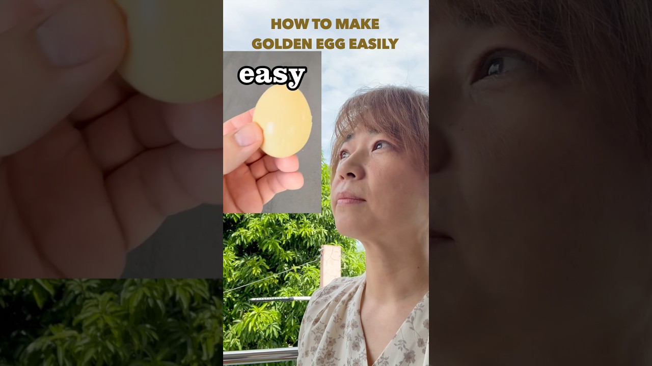 how to make GOLDEN EGG easily ✨🥚 