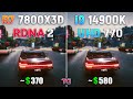 Ryzen 7 7800x3d rdna2 vs core i9 14900k u770  igpu comparison