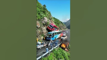Bus on Cliff Edge | Visual Tension Unfolds | Stunning Drone View