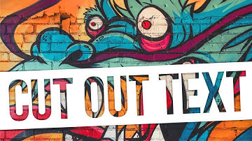 How To Cut Out Text From An Image Or Shape In Photoshop CC