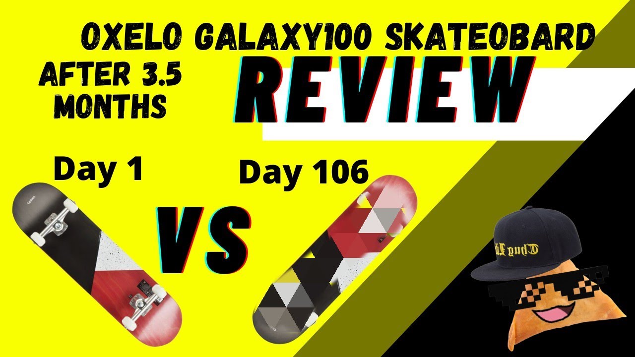 OXELO™ Team 100 Galaxy Red skateboard 3.5 month review. Best beginner ...