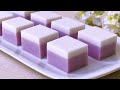 Agar-agar Taro Coconut Milk Jelly Pudding | 芋头椰奶燕菜果冻布丁