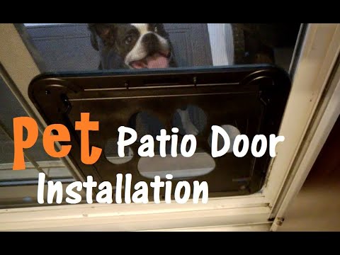 Pet Patio Door Installing And Training You - How To Install Ideal Pet Patio Door