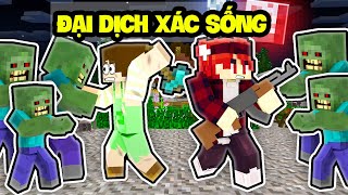 HACHI ĐẠI DỊCH XÁC SỐNG TẤN CÔNG LÀNG SINH TỐ TRONG MINECRAFT*HACHI XÁC SỐNG*