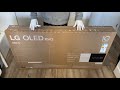 Unboxing new lg oled evo c3 48  tv 2023