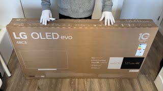 Unboxing NEW LG OLED EVO C3 48