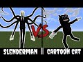 Slenderman VS Cartoon Cat  en Minecraft Pe. [FINAL EPIC XD]