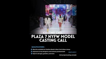 Plaza 7 NYFW Model Casting Call