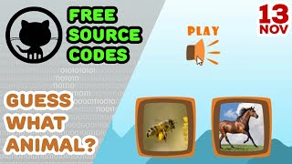 Free Source Codes - Guess What Animal : Animals Sound and Picture Matching Game screenshot 4