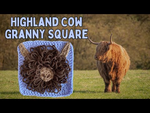 Crochet Tutorial | The Highland Cow Granny Square | Beginner Friendly | Start to Finish