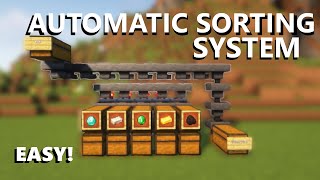 Minecraft Full Automatic Sorting System | 1.18/1,20+ | Easy!