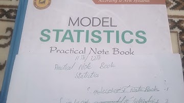 How to solve 11th and 12th class statistics practical notebook,inter class practical notebook solved