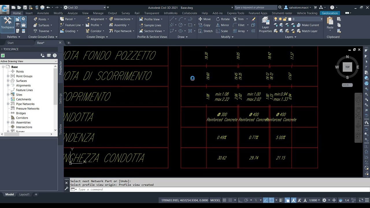 Progettare le Reti di Condotte con Autodesk Civil 3D