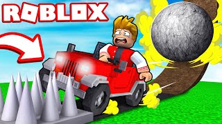 VOCÊ CONSEGUE SOBREVIVER AS ARMADILHAS COM UM CARRO NO ROBLOX?