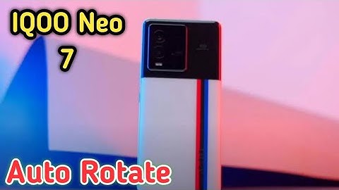Auto Rotate Screen In Iqoo Neo 7,  Rotate Screen Setting In Iqoo Neo 7,  How To Rotate Screen In