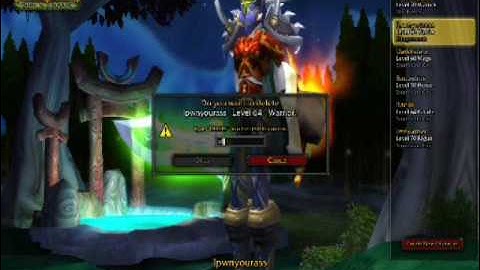 I DELETED MY WOW CHARACTERS... WATCH!!!!!