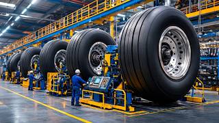 How Millions of MASSIVE Aircraft Tires are Made Inside Giant Factories