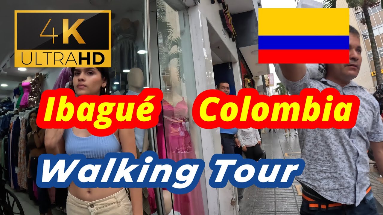 🇨🇴【4K 60fps】WALK - IBAQUE  ~ Walking Tour - Colombia