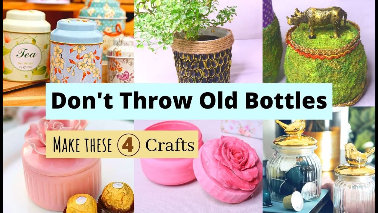 4 Easy DIY Home Organizers Idea / Bottle Home Organizers crafts - YouTube