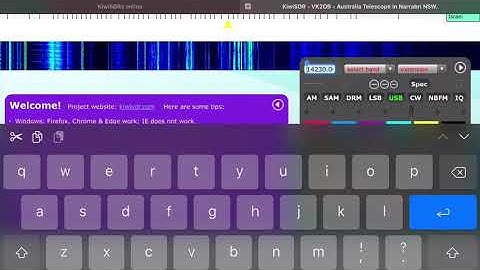 Receiving SSTV with online SDR