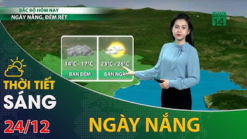 Thời tiết hôm nay 24/12/2021: Bắc Bộ hôm nay ngày nắng đêm rét | VTC14